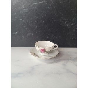 Vintage Floral Tea Cup And Saucer